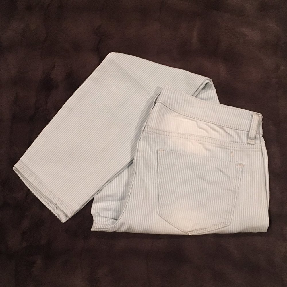 Mossimo Denim Pinstripe Mid-Rise Jeans (Size: 8)